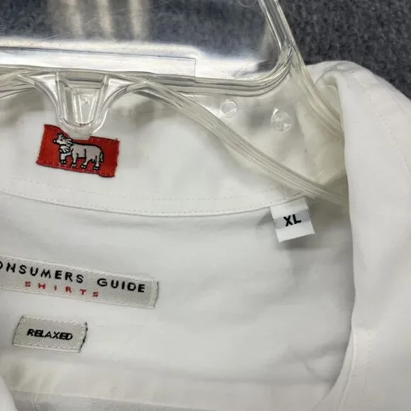 Consumers Guide Shirt Mens XL Long Sleeve Button Up‎ Embroidered Paisley Relaxed - Picture 10 of 16